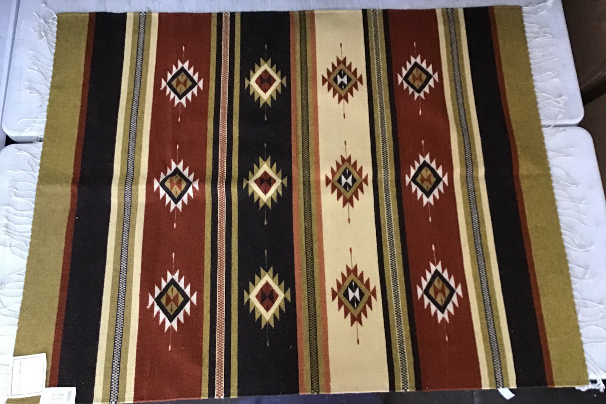 4x5' Zapotec Rug handwoven in Oaxaca – Del Sol/Off Fourth