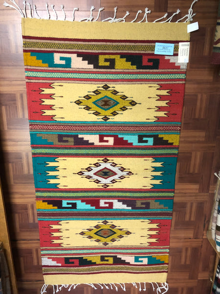 mid tone wool rug from Oaxaca