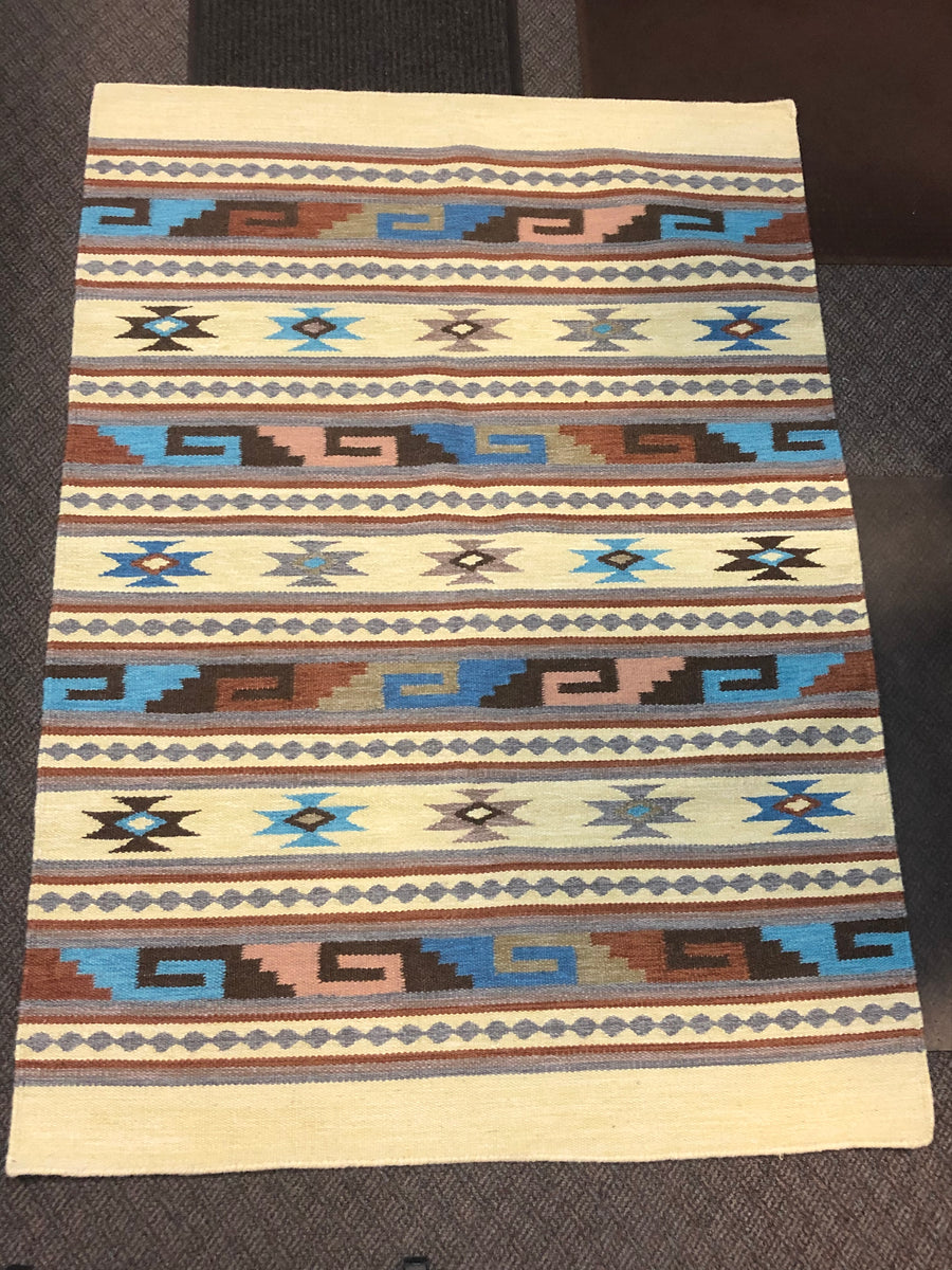 Native American Style Rug in wool. 2146 – Del Sol/Off Fourth