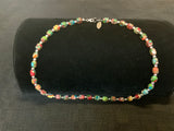 Sea Sediment Jasper with sterling silver in an 18” length. SED-115