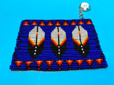 Guatemalan handcrafted glass seed beads change purse