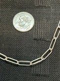 Stainless Steel Paper Clip Chain 18”-20” Hypoallergenic Surgical Steel