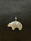 Native American made Sterling Silver bear pendant. NM113