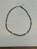 Navajo Pearl Style 18” necklace in sterling silver  SR110