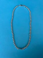 Grade AA Kingman Turquoise with Sterling silver in a 6mm bead size.  AS716. 16” FREE SHIPPING IN THE CONTINENTAL USA.