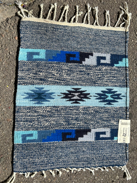 Zapotec handwoven wool mats, approximately 15” x 20” ZP-143