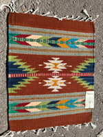 Zapotec handwoven wool mats, approximately 15” x 20” ZP-134