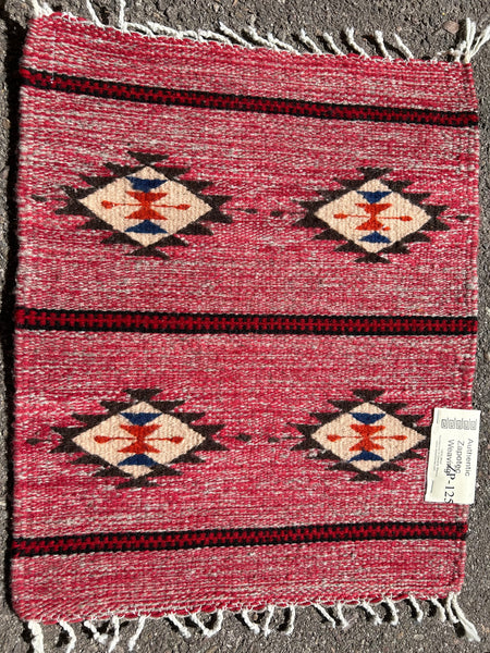 Zapotec handwoven wool mats, approximately 15” x 20” ZP-125