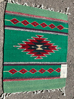 Zapotec handwoven wool mat approximately 15” x 20” ZP-121