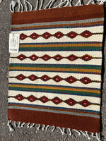 Zapotec handwoven wool mats, approximately 15” x 20” ZP-108