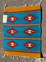 Zapotec handwoven wool mats, approximately 15” x 20” ZP97