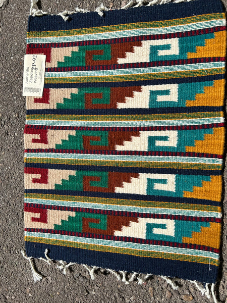 Zapotec handwoven wool mats, 15” x 20” approximately ZP-92