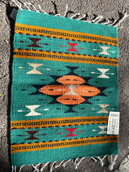 Zapotec handwoven wool mats, 15” x 20” approximately ZP-89