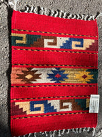 Zapotec handwoven wool mats, 15” x 20” approximately ZP-86