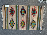 Zapotec handwoven wool mats, approximately 21” x 43” ZP19