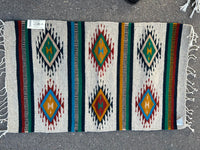 Zapotec handwoven wool mats, approximately 21” x 43” ZP15