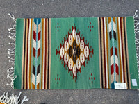 Zapotec handwoven wool mats, approximately 21” x 43” ZP12