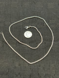 Stainless steel tarnish free neck chain adjustable from 17” to 19”. SSC21 FREE SHIPPING IN THE CONTINENTAL USA.