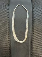 Sterling Silver “Liquid Silver” necklace in 15 strands and 16” long. SR1056