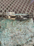 Navajo made sterling silver bracelet LZ049