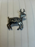 Navajo handcrafted sterling silver brooch .  LZ369