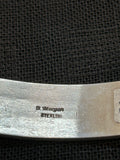 Navajo Handcrafted sterling silver bracelet, 1/2' wide, LZ056