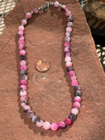 Genuine Persian Jade 8mm stone bead 19” necklace with hypoallergenic surgical steel clasp. SR1093