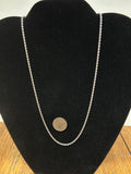Stainless steel rope neck chain in 16” length.  ST107 FREE SHIPPING IN THE CONTINENTAL USA.