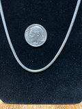 Stainless steel hypoallergenic snake neck chain, 17.5”. ST103 FREE SHIPPING IN THE CONTINENTAL USA.