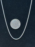 Stainless Steel tarnish free neck  chain in 18” Snake style. SSC24a FREE SHIPPING IN THE CONTINENTAL USA.
