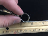 Navajo handcrafted sterling silver and genuine turquoise pendant, 2.5” top to bottom.  LZ102