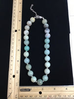 Beautify your Neck, Choker necklace in Amazonite and sterling silver. SR2022    Ships Free in Con't USA