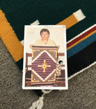 Authentic Navajo Handwoven wool rug by Evelyn Wilson 31"x18"