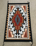 Authentic Navajo Handwoven wool rug by Sara Howe