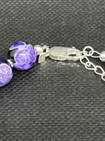 Handcrafted sterling silver necklace with Dragon Vein Agate stones.  14-16.5” adjustable.  SR1104 FREE SHIPPING IN THE CONTINENTAL USA.