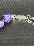 Handcrafted sterling silver necklace with Dragon Vein Agate stones.  14-16.5” adjustable.  SR1104 FREE SHIPPING IN THE CONTINENTAL USA.