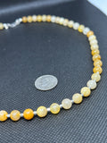 Handcrafted sterling silver with genuine Topaz stone necklace  19”. SR1128 FREE SHIPPING IN THE CONTINENTAL USA.