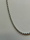Stainless steel hypoallergenic rope neck chain in 17” length.  ST106 FREE SHIPPING IN THE CONTINENTAL USA.