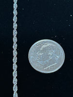 Stainless steel hypoallergenic rope neck chain in 17” length.  ST106 FREE SHIPPING IN THE CONTINENTAL USA.