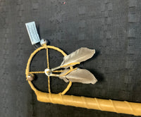 Navajo handcrafted traditional Medicine Wheel Dance Stick.  LZ125