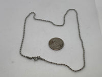 Stainless steel hypoallergenic neck chain, 20”.  ST101 FREE SHIPPING IN THE CONTINENTAL USA.