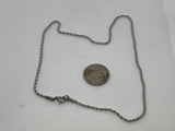 Stainless steel hypoallergenic neck chain, 20”.  ST101 FREE SHIPPING IN THE CONTINENTAL USA.