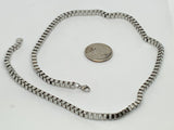 Stainless steel hypoallergenic giant box chain 20”. ST102 FREE SHIPPING IN THE CONTINENTAL USA.