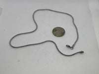 Stainless steel hypoallergenic snake neck chain, 17.5”. ST103 FREE SHIPPING IN THE CONTINENTAL USA.