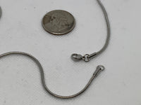 Stainless steel hypoallergenic snake neck chain, 17.5”. ST103 FREE SHIPPING IN THE CONTINENTAL USA.