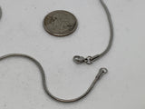Stainless steel hypoallergenic snake neck chain, 17.5”. ST103 FREE SHIPPING IN THE CONTINENTAL USA.