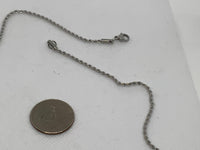Stainless steel hypoallergenic rope neck chain in 17” length.  ST106 FREE SHIPPING IN THE CONTINENTAL USA.