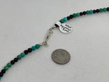 Multi Gemstone necklace in a 20” length with sterling silver. SR2040    Ships Free in Con't USA