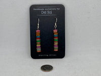 Gemstone variety earrings with sterling silver.  SR2035   Ships Free in Con't USA