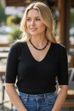 Smokey Onyx 8mm beads with sterling silver necklace.  18”.  SR1135  Ships Free in Con't USA